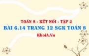 Bài 6.14 trang 12 Toán 8 Kết nối tri thức Tập 2
